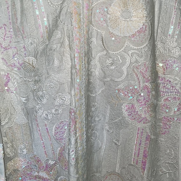 3 pc white sana safeez shalvar kameez - Picture 3 of 6